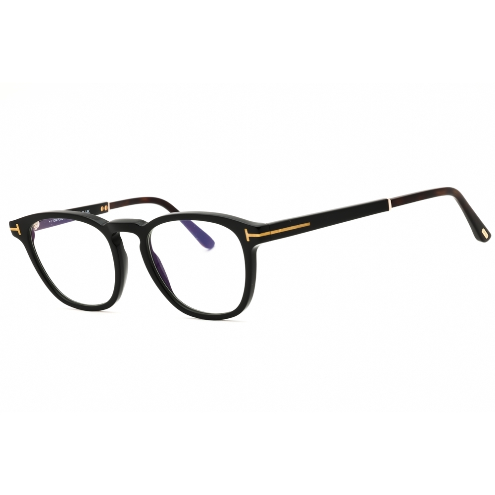 Tom Ford FT5890 Eyeglasses Black Acetate Round